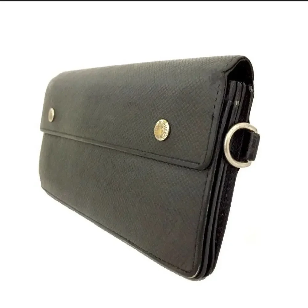 Louis Vuitton Taiga Porte feiulle Accordion Leather Bifold Long Wallet /1A5827